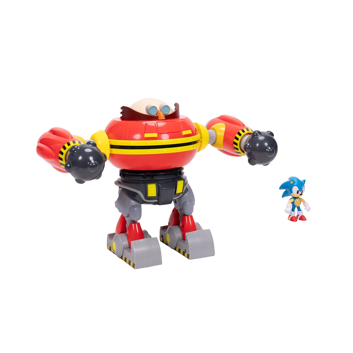 Figura Dr. Eggman 23 cm con funciones y proyectiles. Incluye figura Sonic 6 cm. Licencia Sonic. Jakks Pacific 3