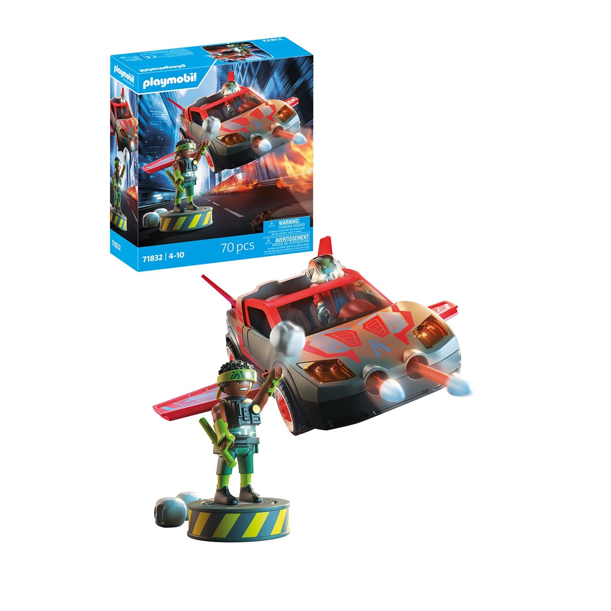 Héroe con vehículo Playmobil 2