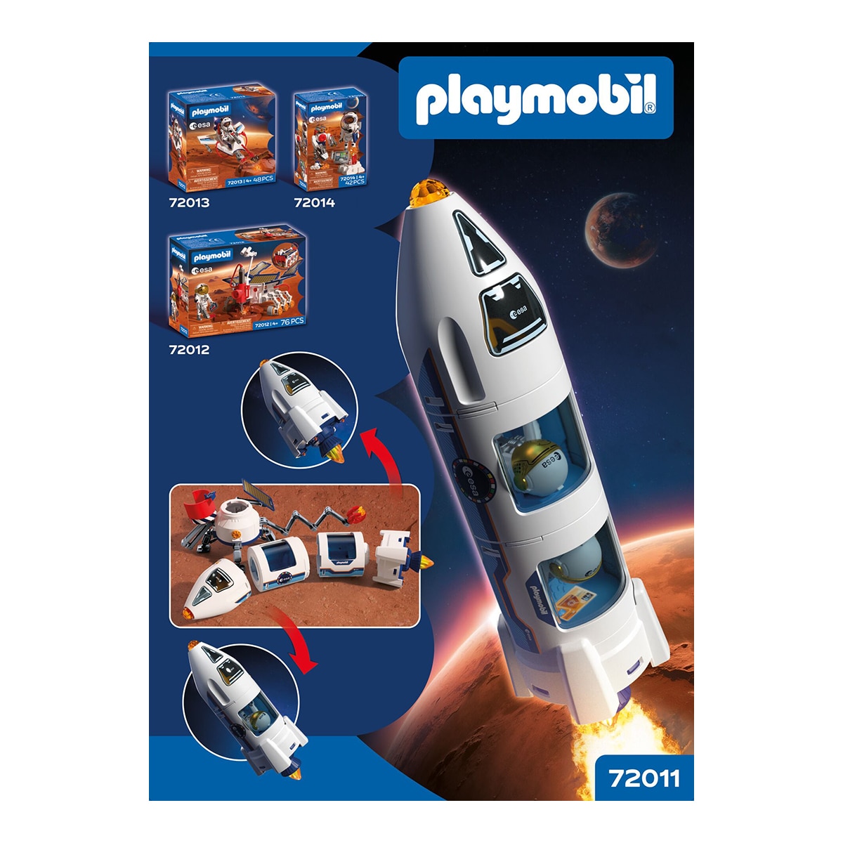 Cohete a Marte de la ESA Playmobil 3