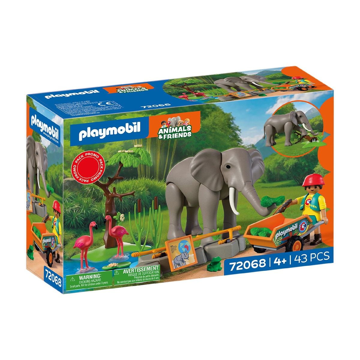 Imagen 0 de Elefante con cuidador Playmobil