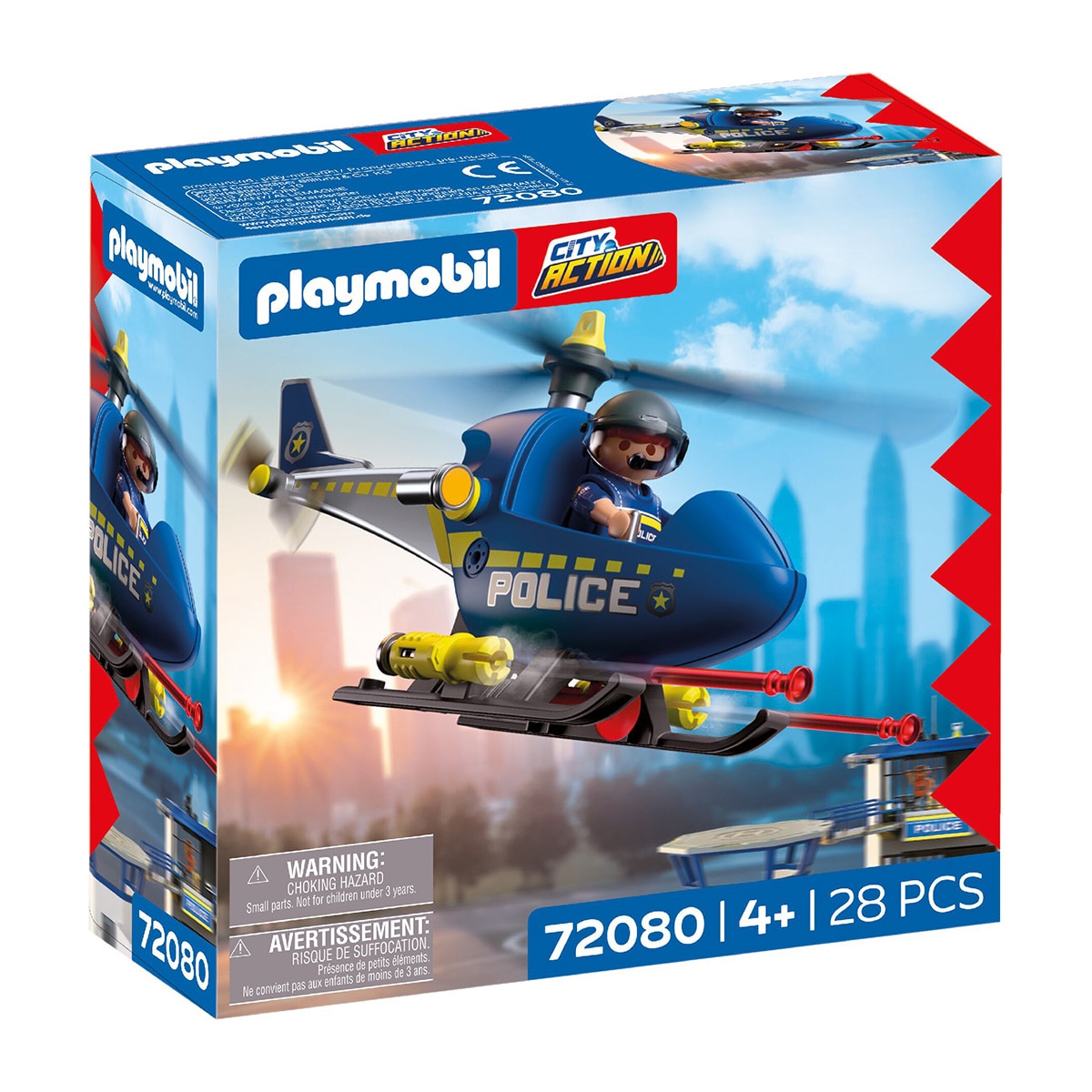 Imagen 0 de Helicóptero de policía con radar Playmobil