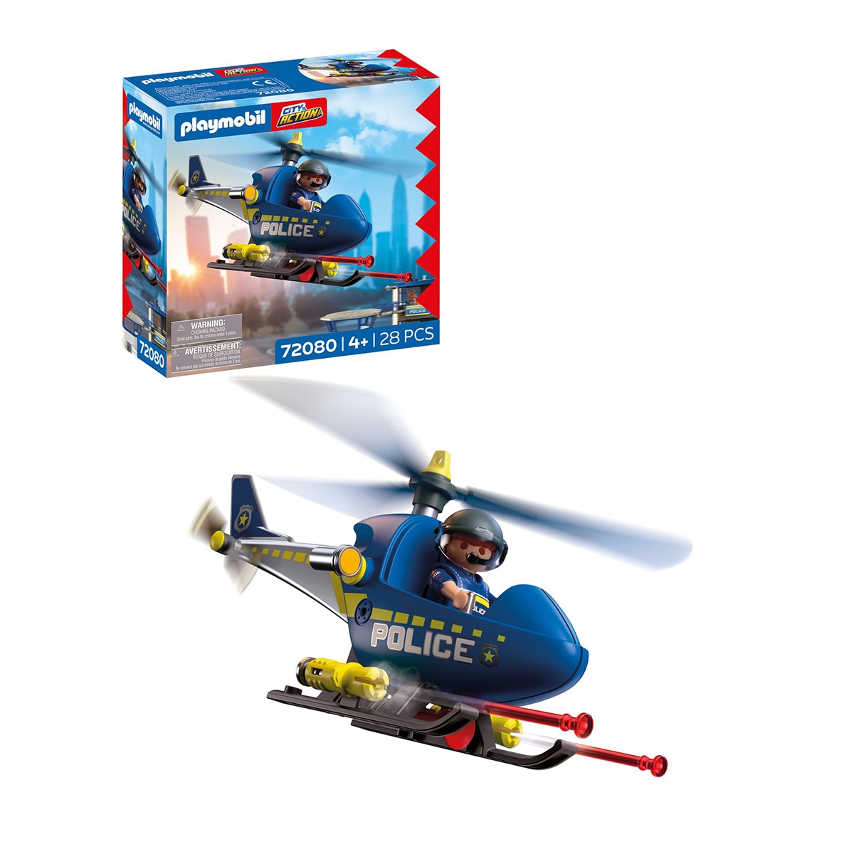 Helicóptero de policía con radar Playmobil 2