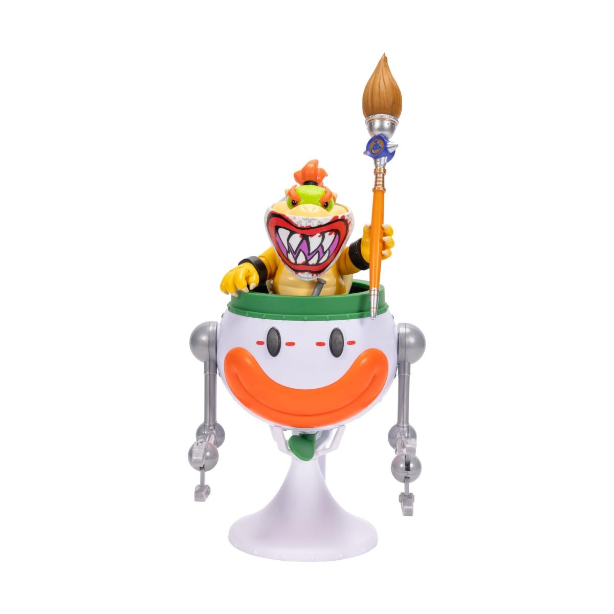 Figura de Acción Premium Bowser Jr. de 13 cm con Clown Car Funcional. Edición especial película Super Mario Bros Galaxy 5
