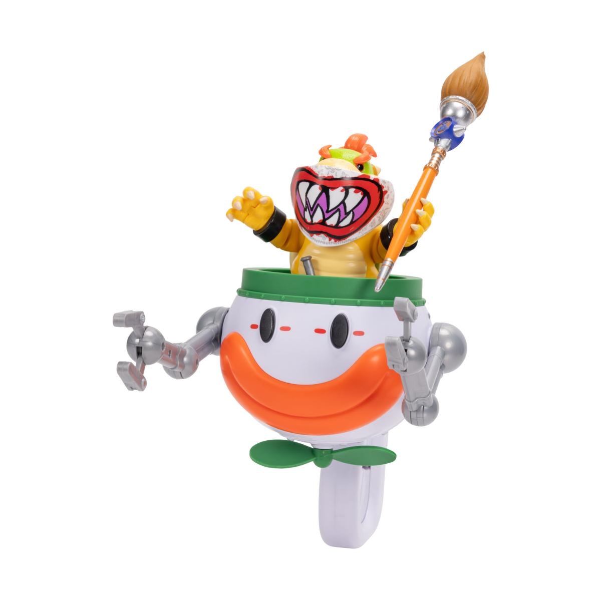 Figura de Acción Premium Bowser Jr. de 13 cm con Clown Car Funcional. Edición especial película Super Mario Bros Galaxy 7