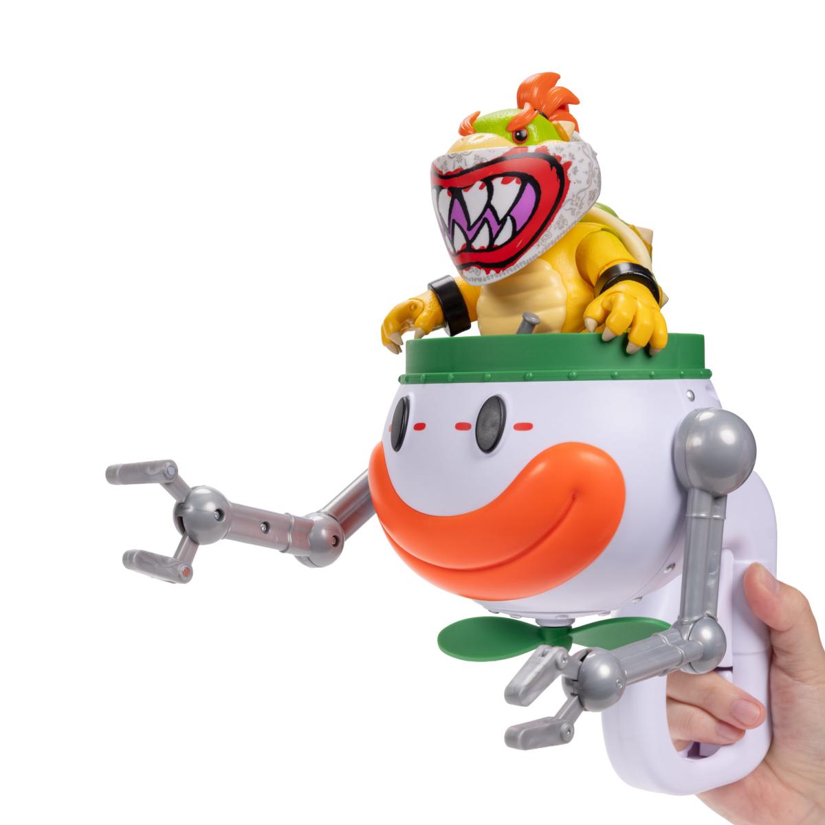 Figura de Acción Premium Bowser Jr. de 13 cm con Clown Car Funcional. Edición especial película Super Mario Bros Galaxy 8