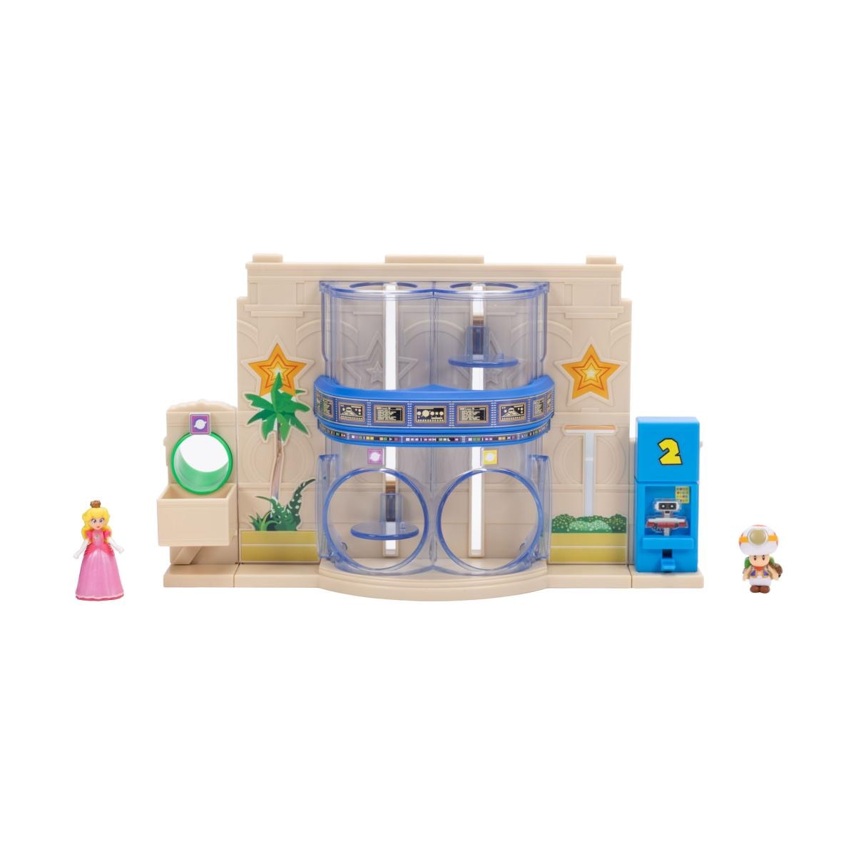 Imagen 0 de Diorama con 2 figuras coleccionables de Peach y Capitán Toad. Edición especial película Super Mario Bros Galaxy