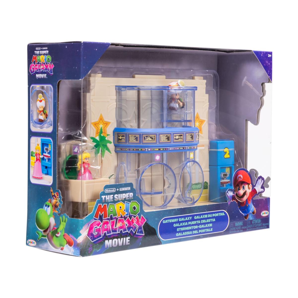 Diorama con 2 figuras coleccionables de Peach y Capitán Toad. Edición especial película Super Mario Bros Galaxy 3