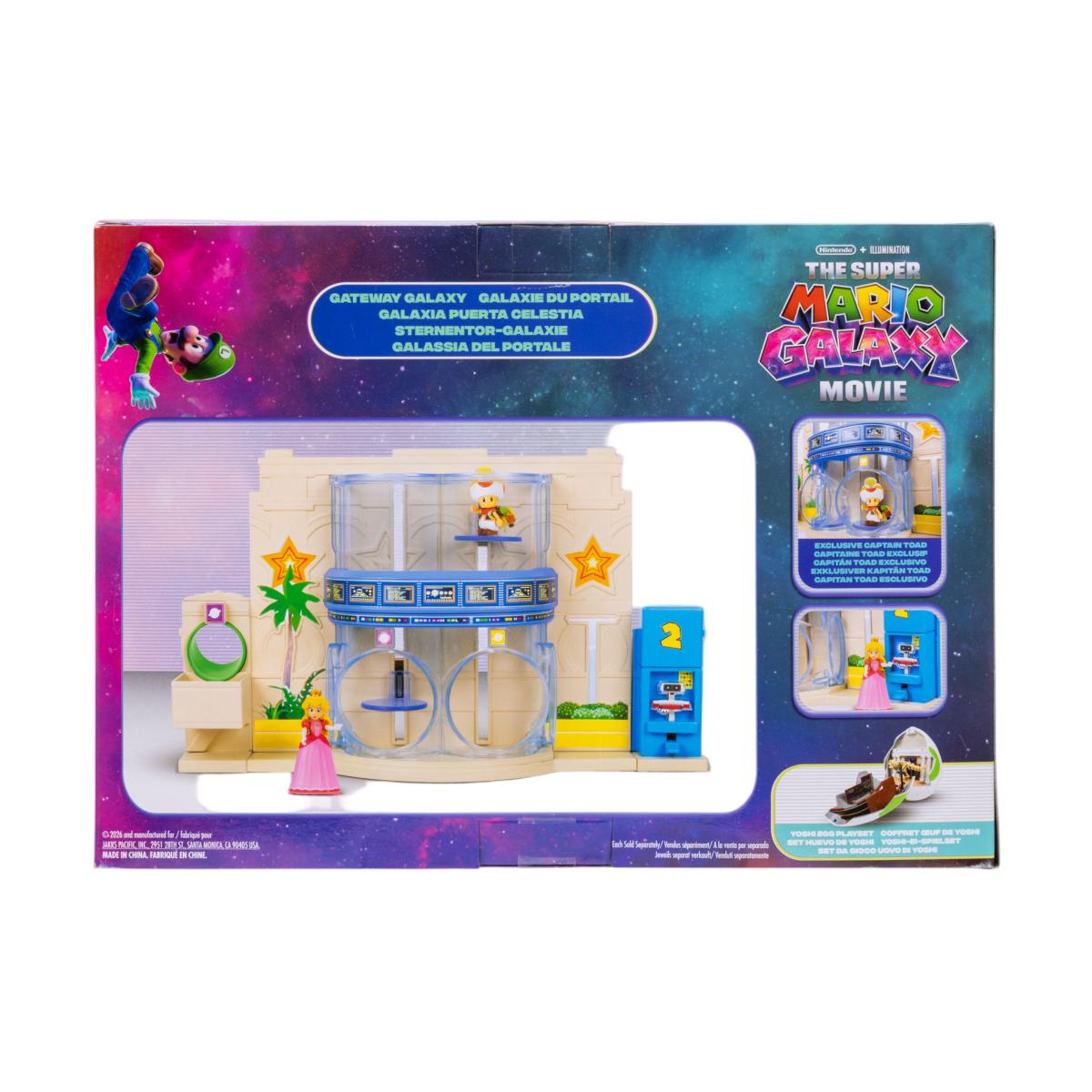Diorama con 2 figuras coleccionables de Peach y Capitán Toad. Edición especial película Super Mario Bros Galaxy 4