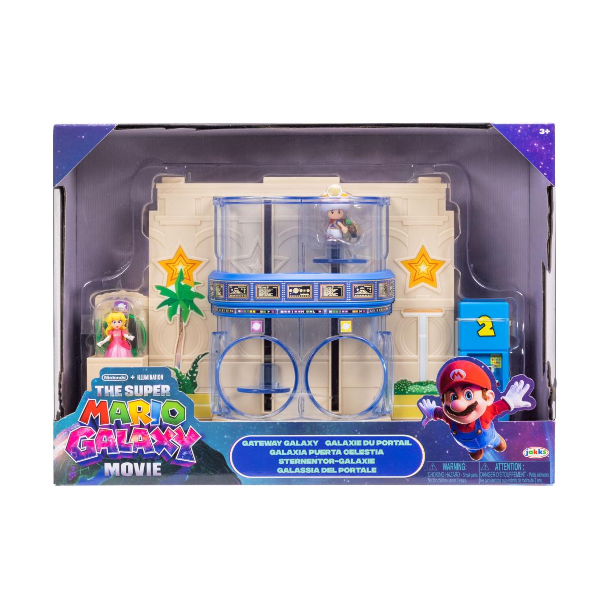 Diorama con 2 figuras coleccionables de Peach y Capitán Toad. Edición especial película Super Mario Bros Galaxy 5