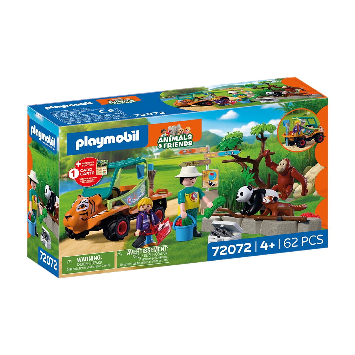 Imagen 0 de Zoo Cuidador de zoo con vehículo Playmobil