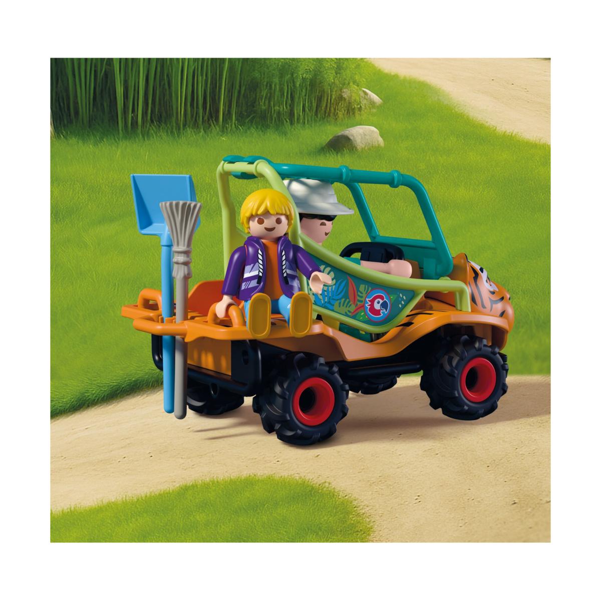 Zoo Cuidador de zoo con vehículo Playmobil 5