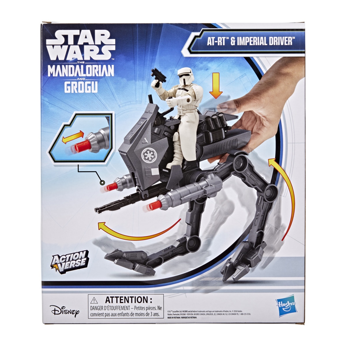 Figura ActionVerse y conductor imperial remanente de AT RT Star Wars Hasbro 3
