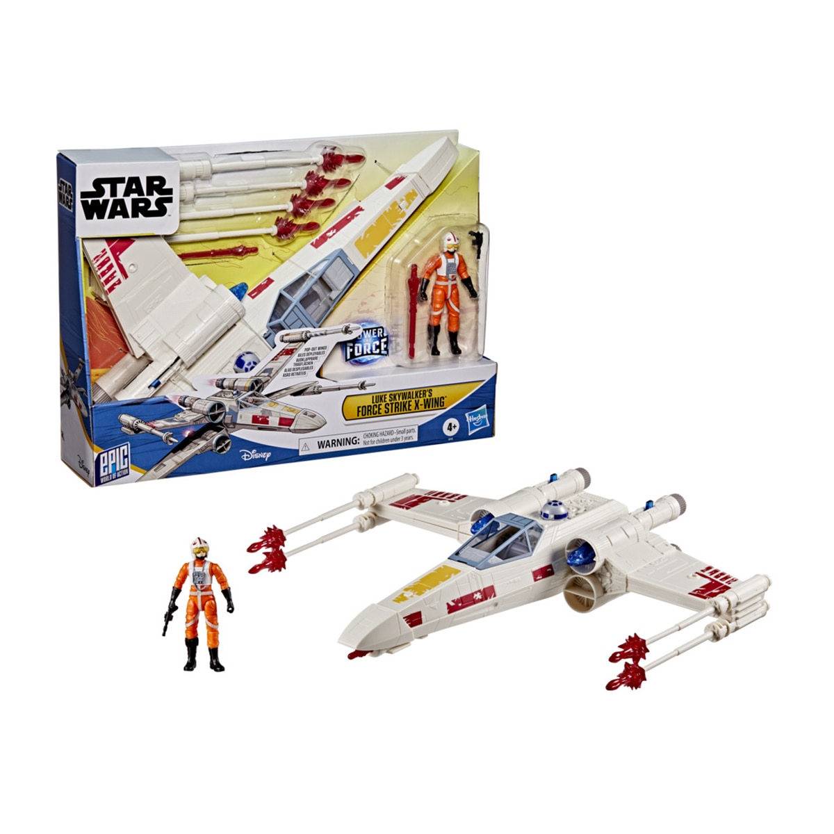 Imagen 0 de Figura Epic World of Action Luke Skywalker's Force Strike X wing Star Wars Hasbro