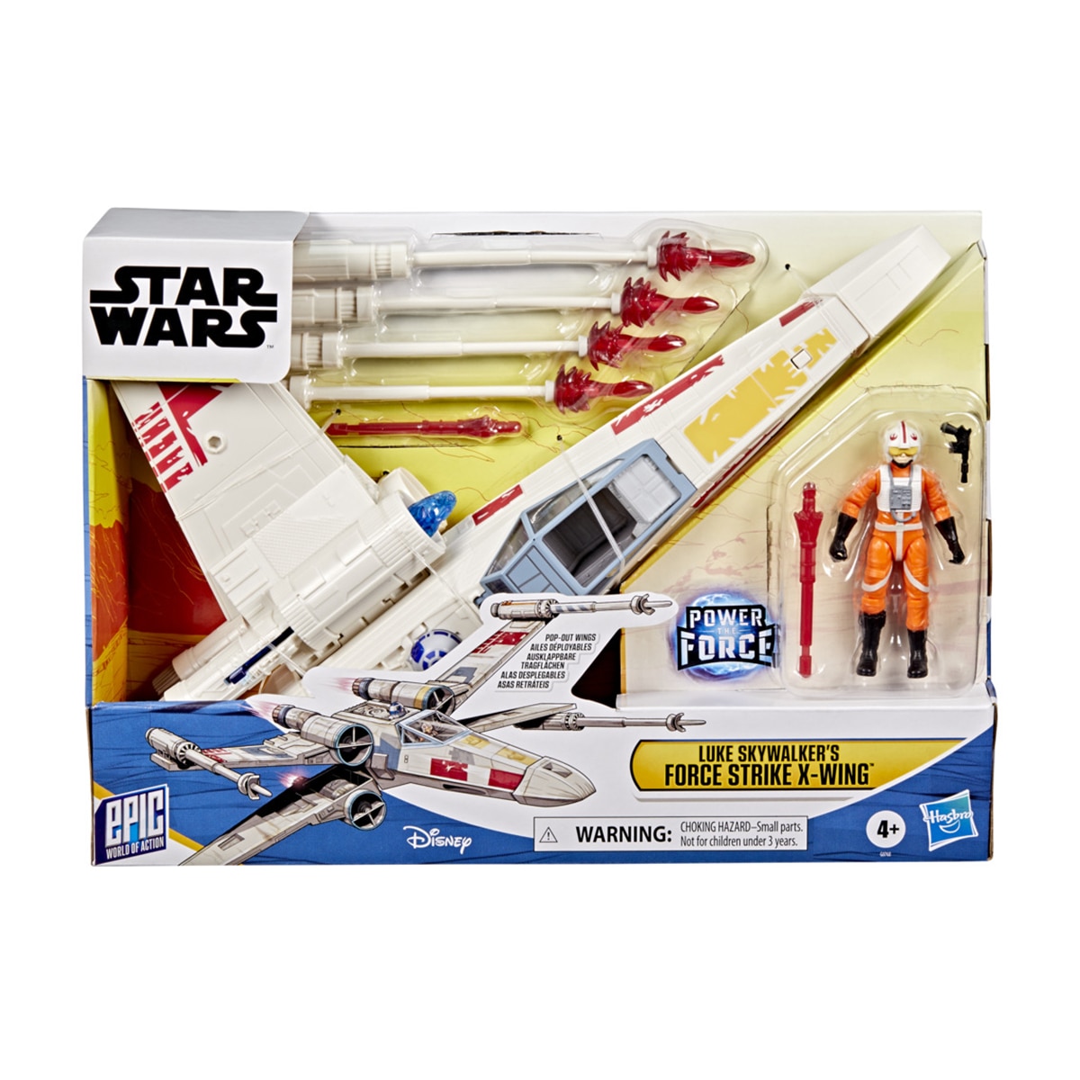 Figura Epic World of Action Luke Skywalker's Force Strike X wing Star Wars Hasbro 2