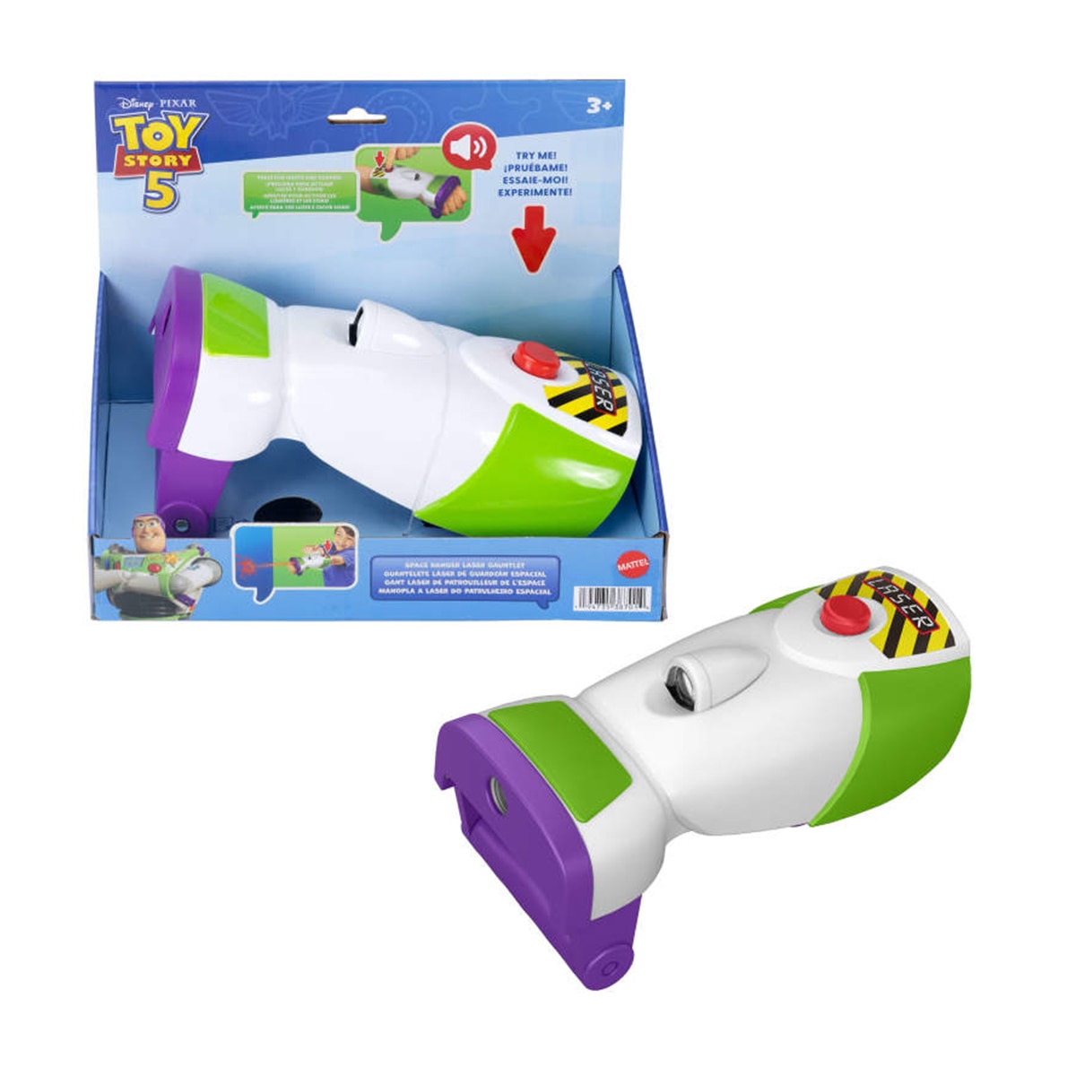 Imagen 0 de Figura Buzz Guantelete Láser Toy Story 5 Mattel