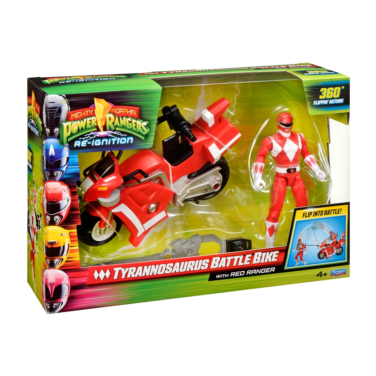 Vehículo Power Rangers moto combate con figura Bizak 7
