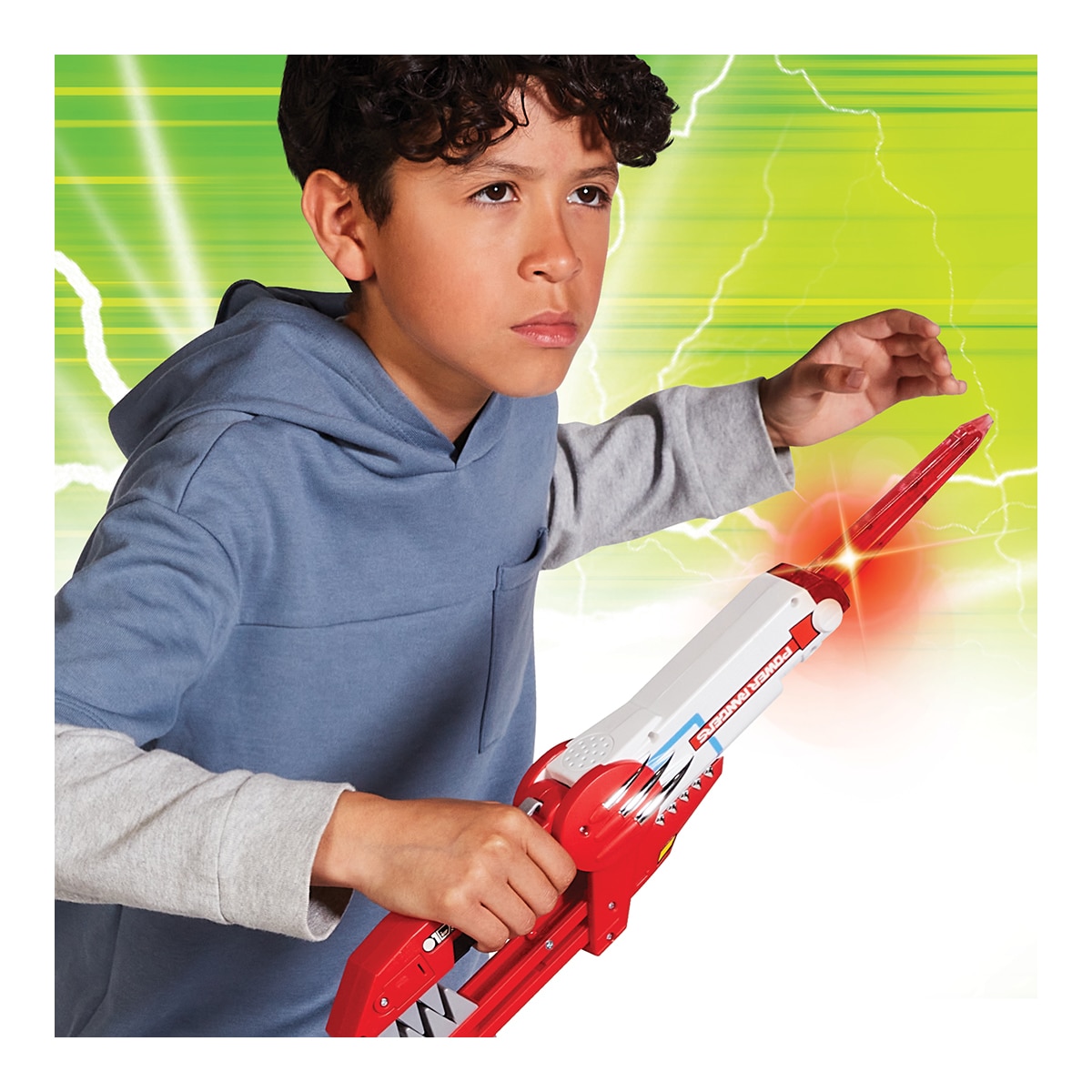 Juguete electrónico Power Rangers transformable espada con luces y sonidos Bizak 5
