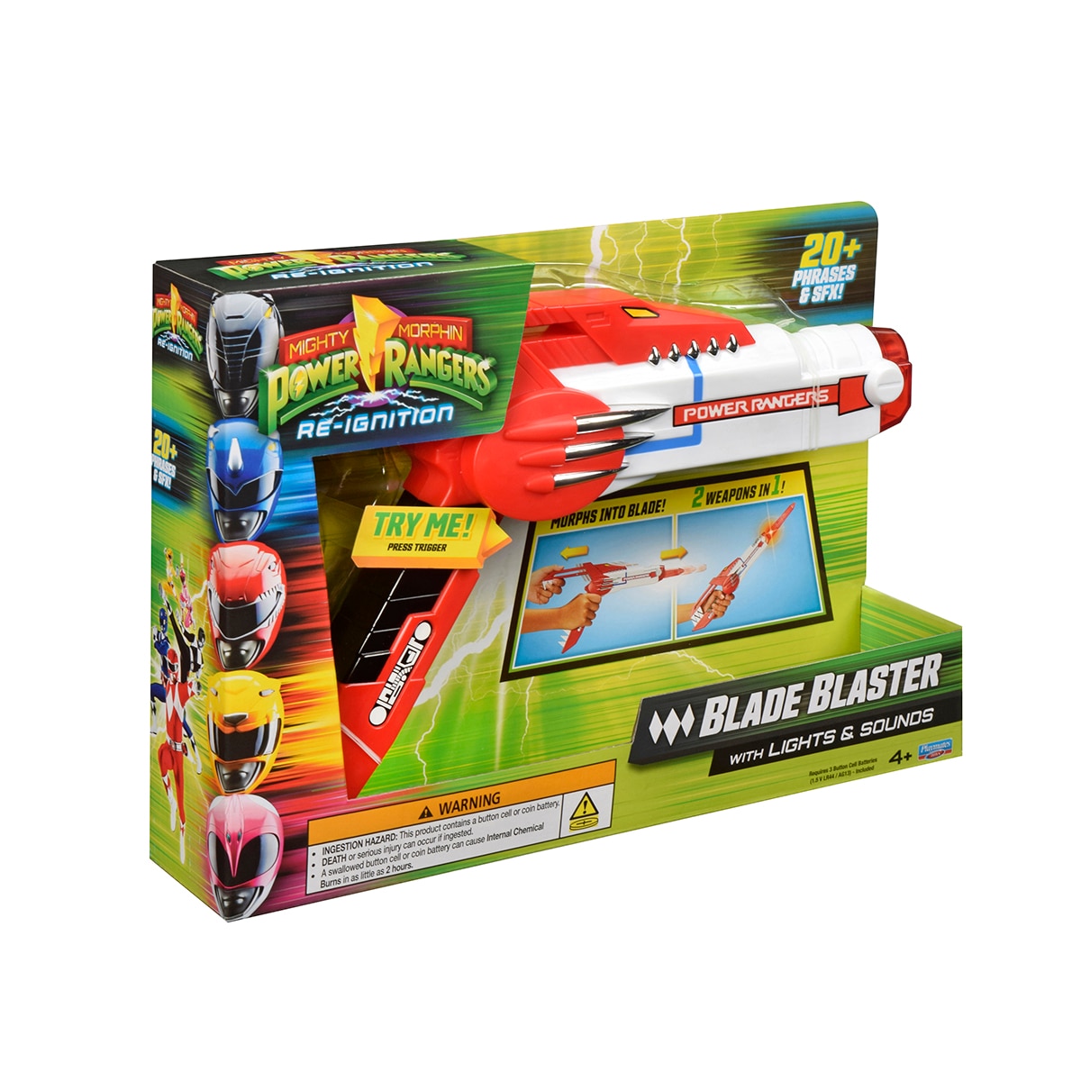 Juguete electrónico Power Rangers transformable espada con luces y sonidos Bizak 8