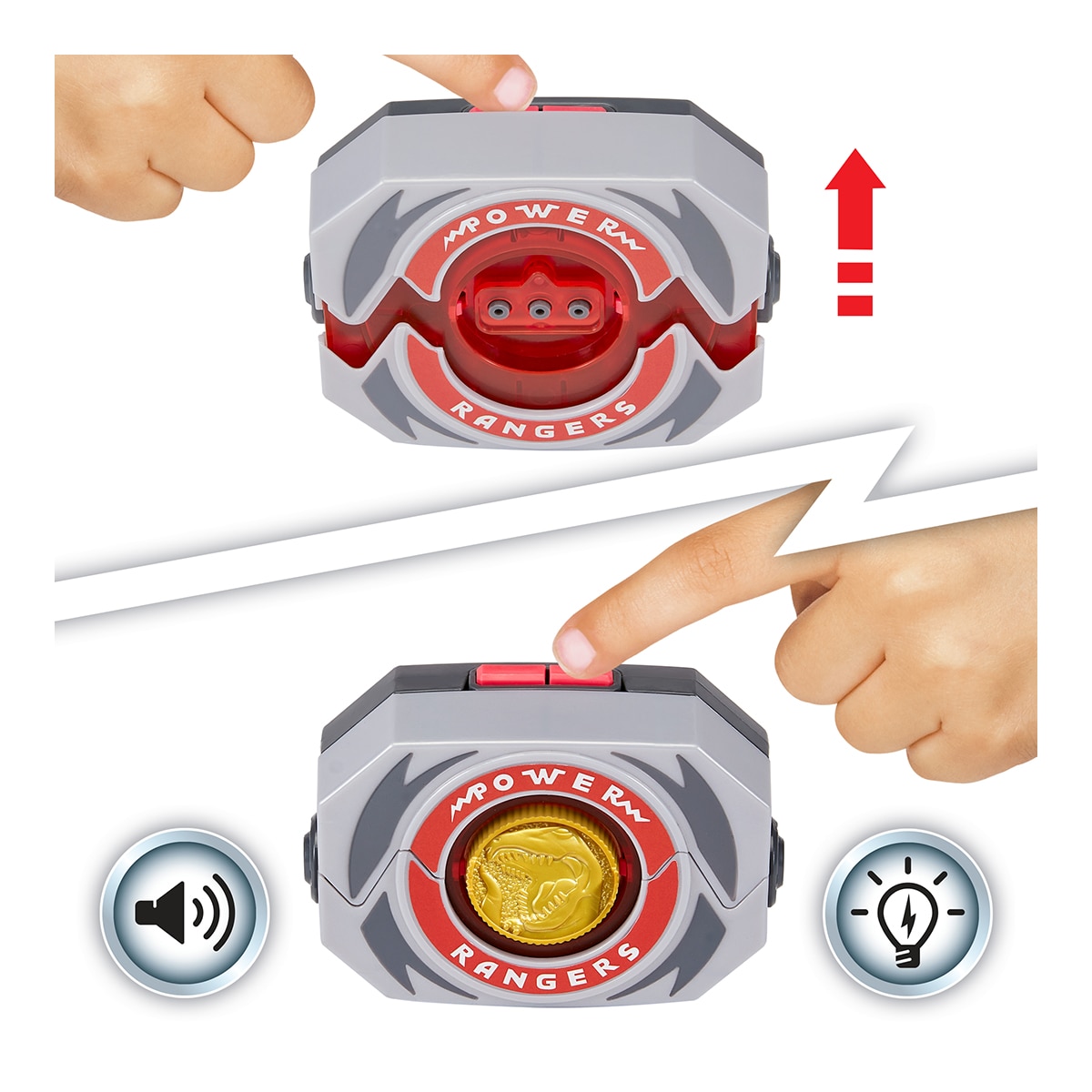 Juguete electrónico Power Rangers Morpher electrónico con power coins Bizak 8