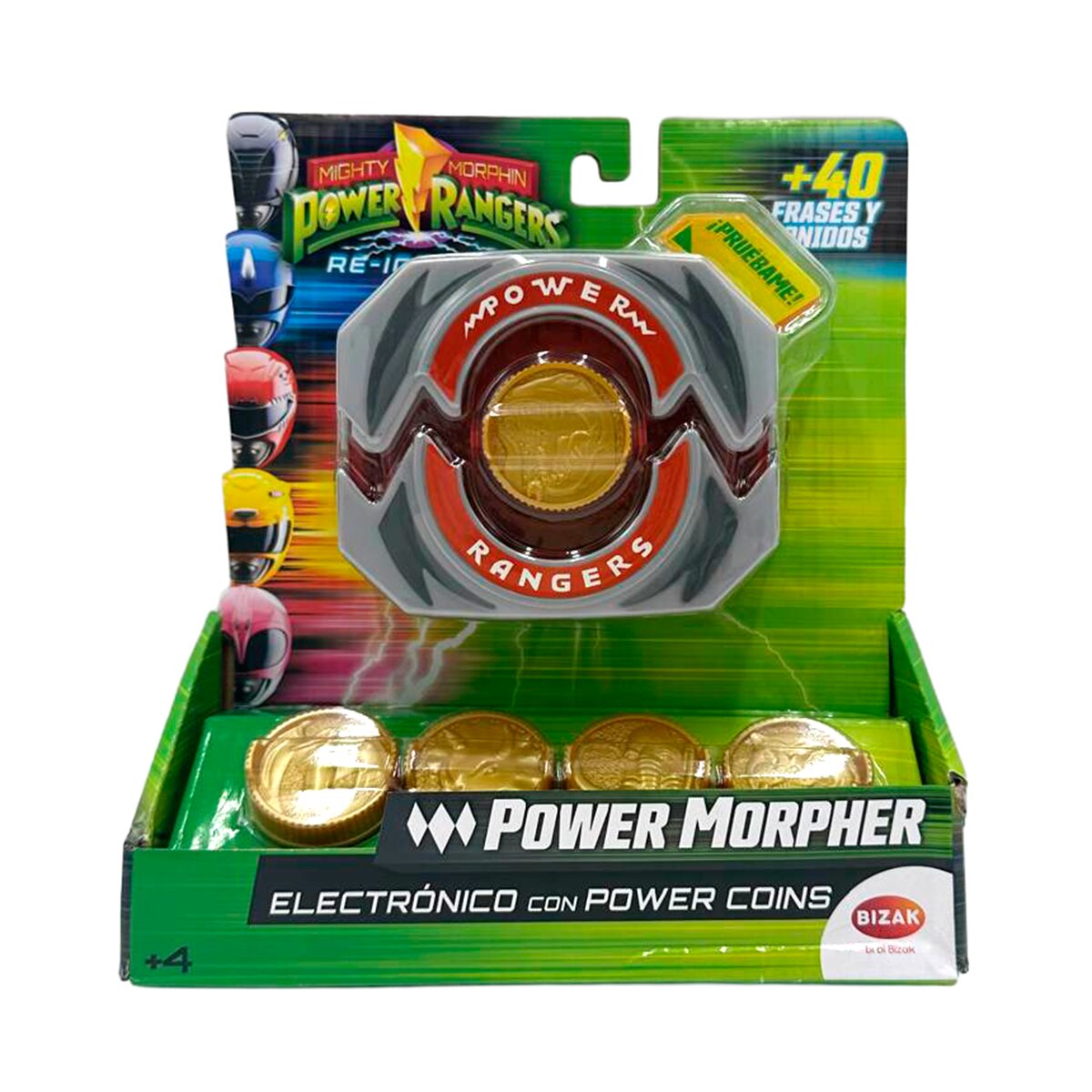 Juguete electrónico Power Rangers Morpher electrónico con power coins Bizak 10