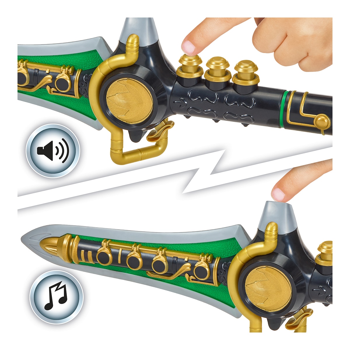 Juguete electrónico Power Rangers Daga de dragón electrónica Bizak 6