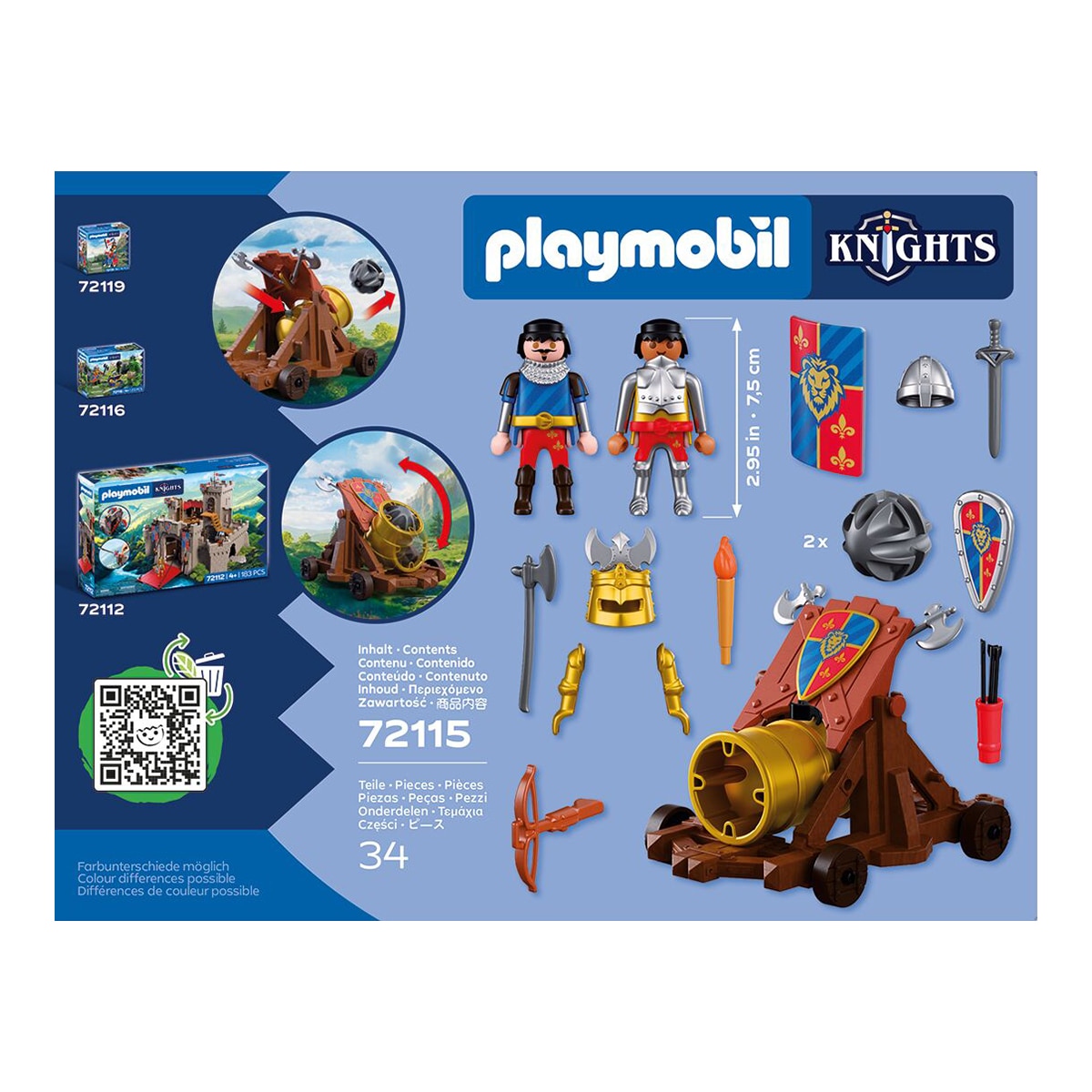 Cañón de fuego de Caballeros León Playmobil Knights 3