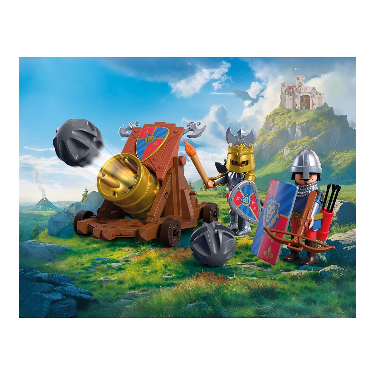 Cañón de fuego de Caballeros León Playmobil Knights 5