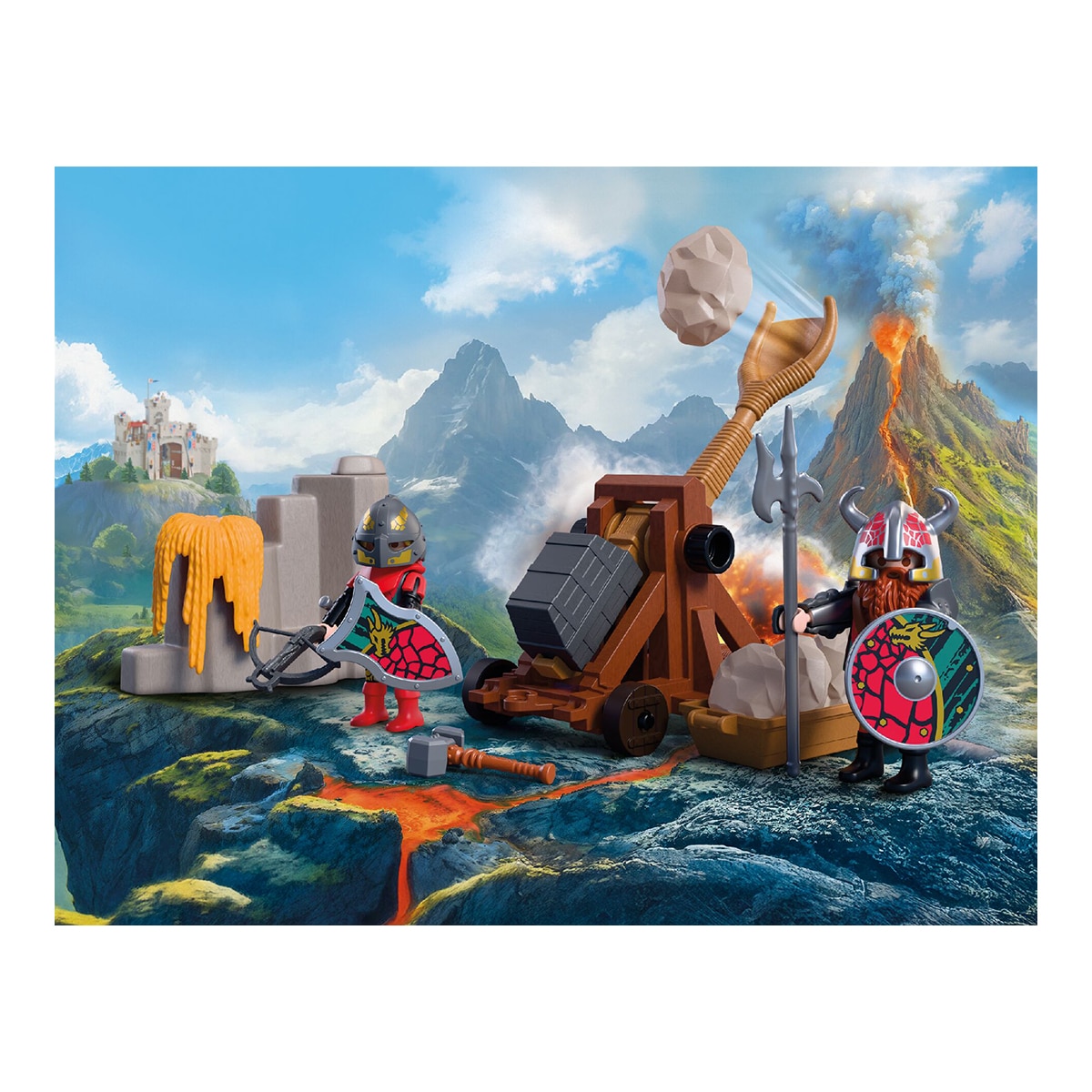 Catapulta de Caballeros Dragón Playmobil Knights 5
