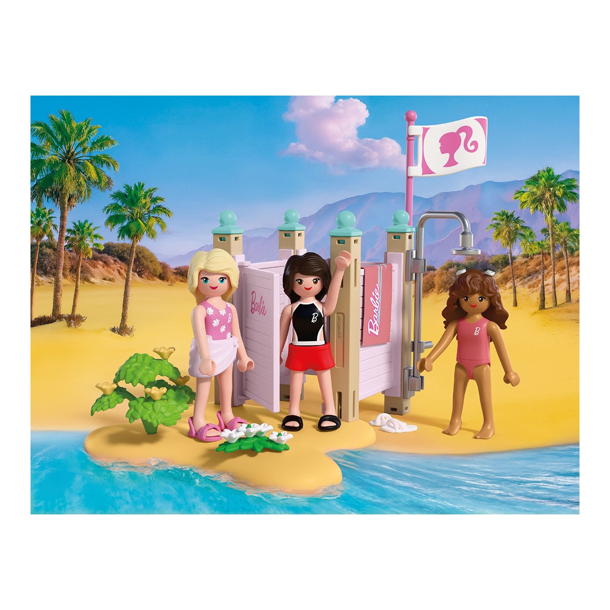 Moda de playa Barbie Playmobil 4