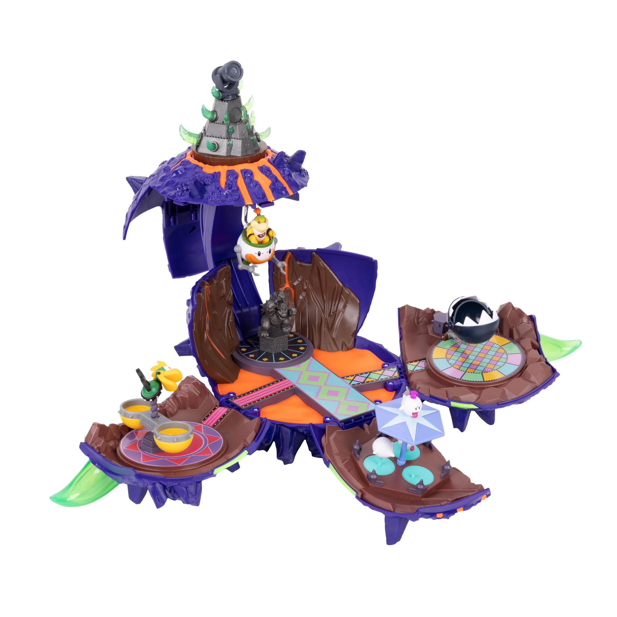 Playset Planeta Bowser Jr con figuras The Super Mario Galaxy Movie Jakks 7