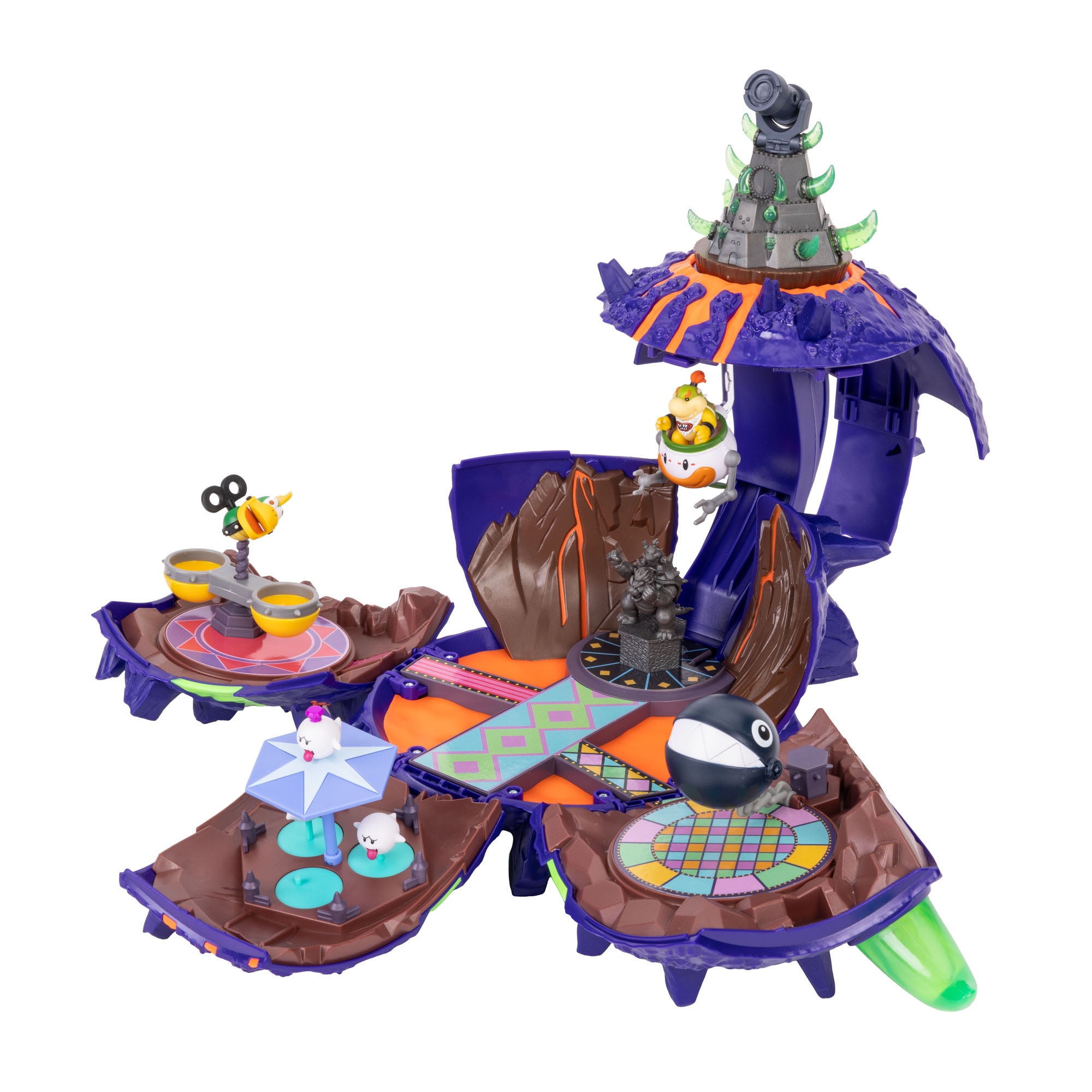 Playset Planeta Bowser Jr con figuras The Super Mario Galaxy Movie Jakks 8