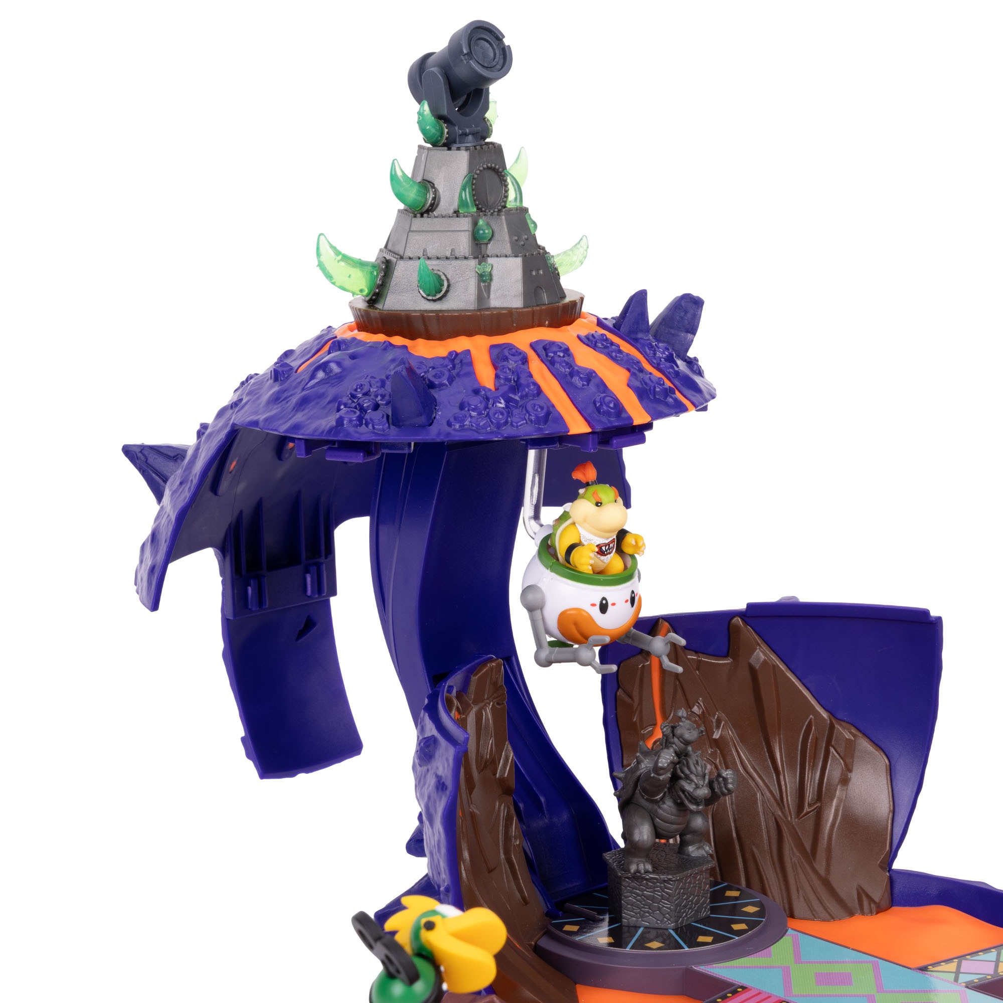 Playset Planeta Bowser Jr con figuras The Super Mario Galaxy Movie Jakks 10