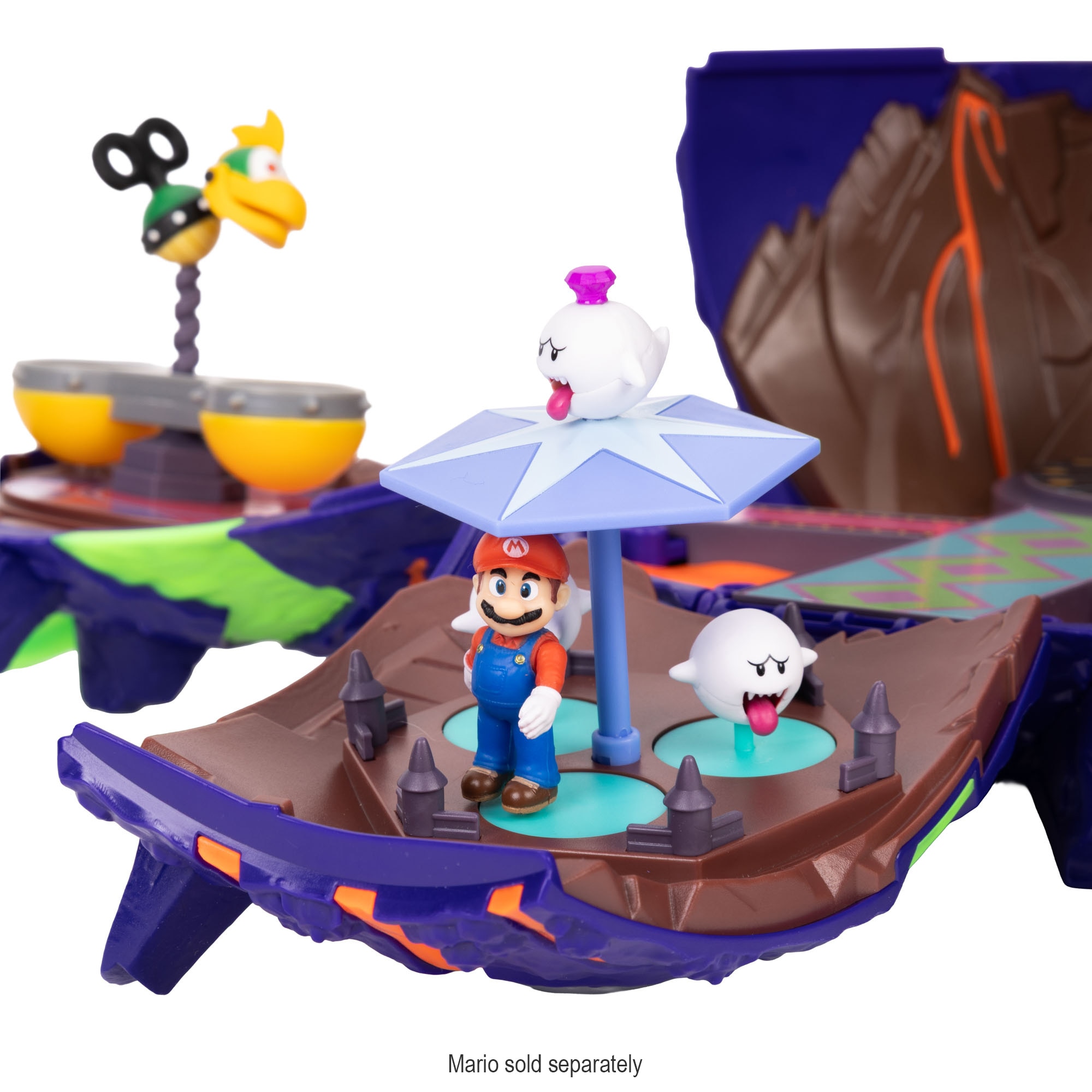 Playset Planeta Bowser Jr con figuras The Super Mario Galaxy Movie Jakks 13