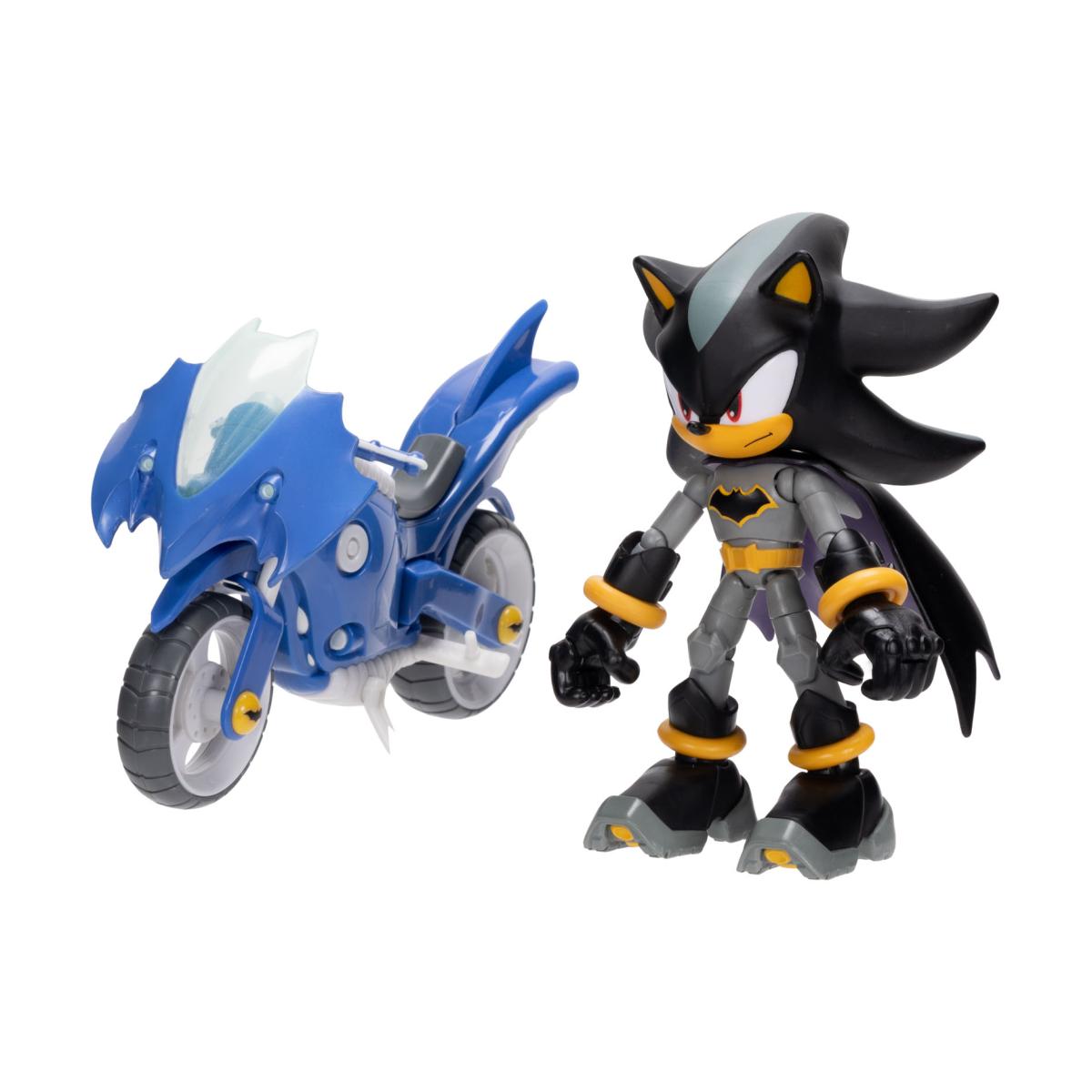 Figura Premium 13 cm Shadow Batman con Batmoto DC x Sonic The Hedgehog Jakks 5