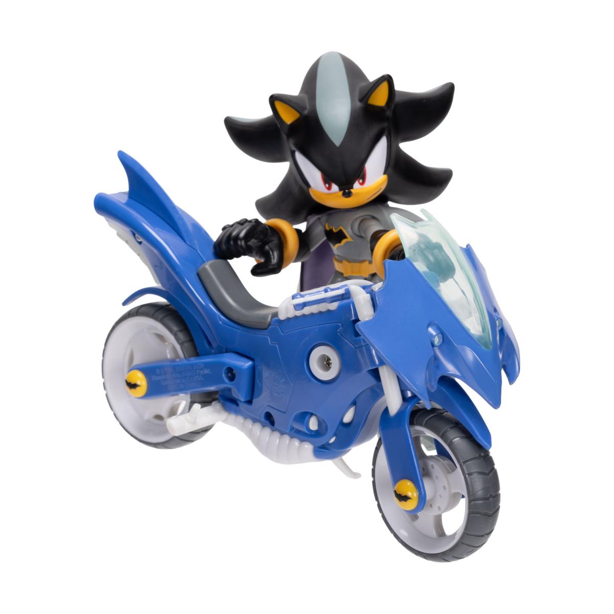 Figura Premium 13 cm Shadow Batman con Batmoto DC x Sonic The Hedgehog Jakks 6
