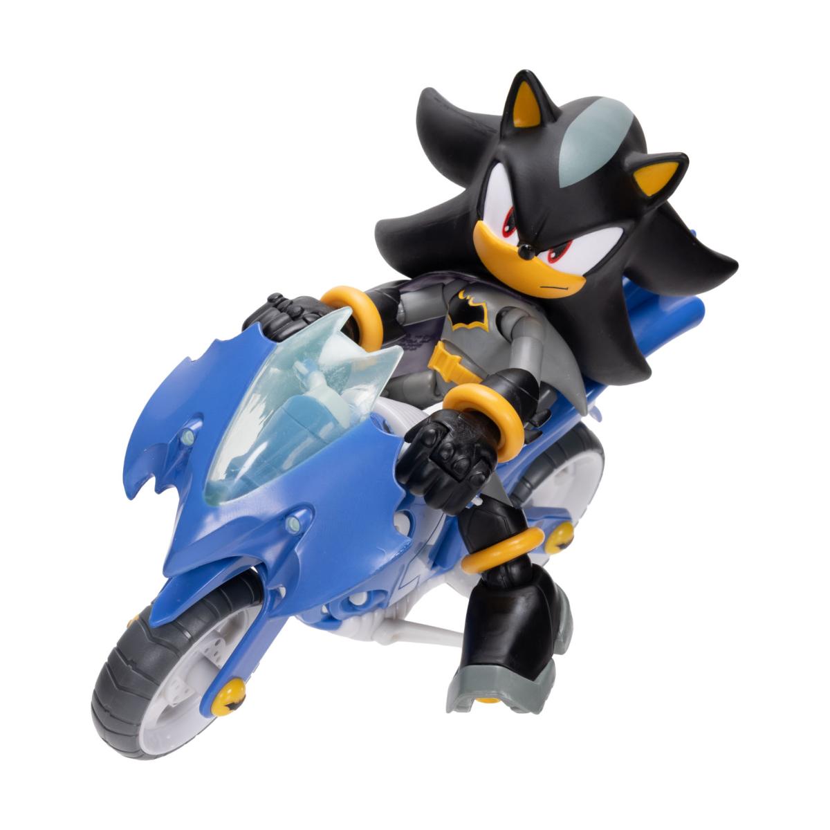 Figura Premium 13 cm Shadow Batman con Batmoto DC x Sonic The Hedgehog Jakks 7