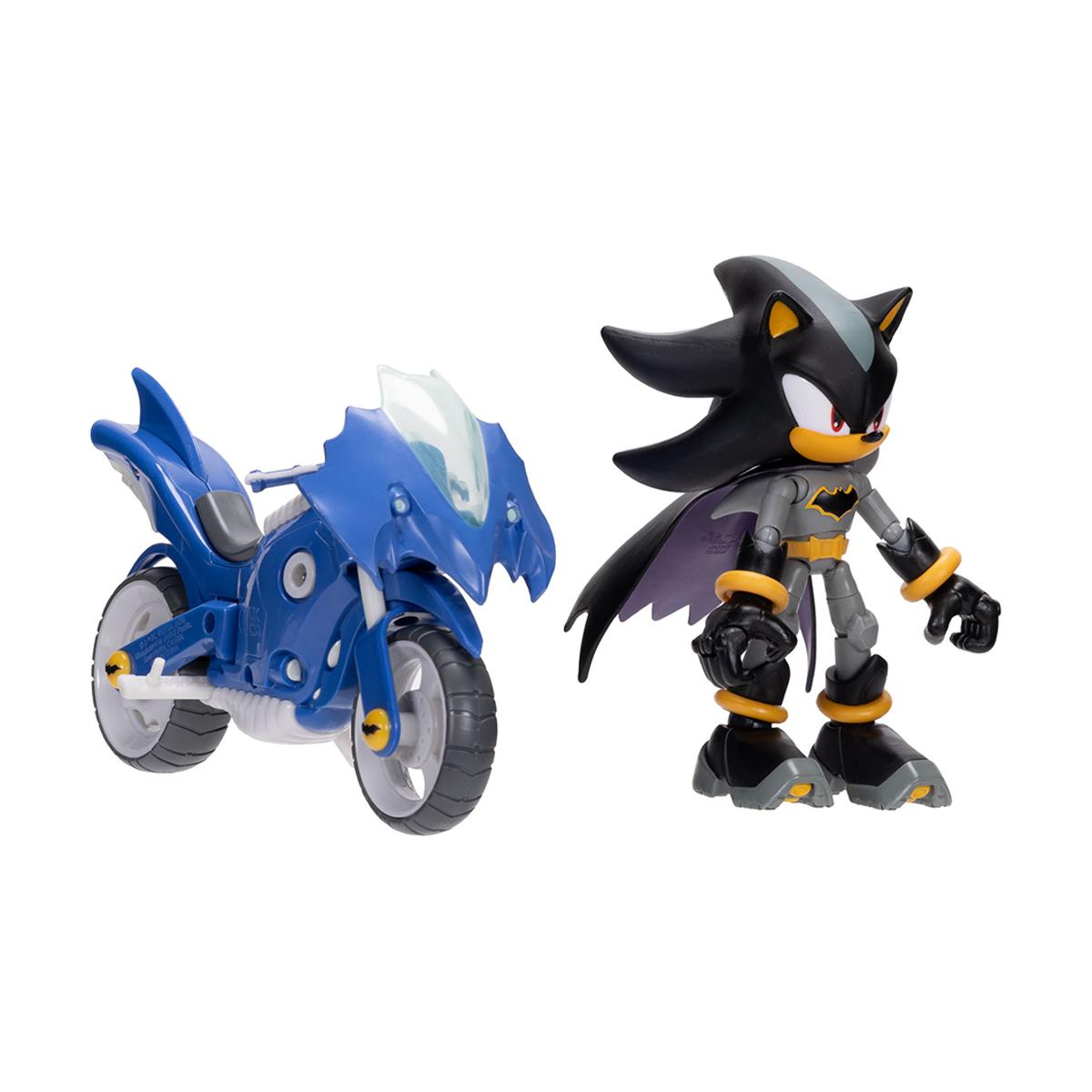 Figura Premium 13 cm Shadow Batman con Batmoto DC x Sonic The Hedgehog Jakks 8