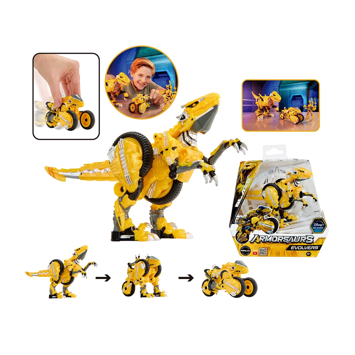 Vehículo Evolver Blaze Armosaurus MGA 1