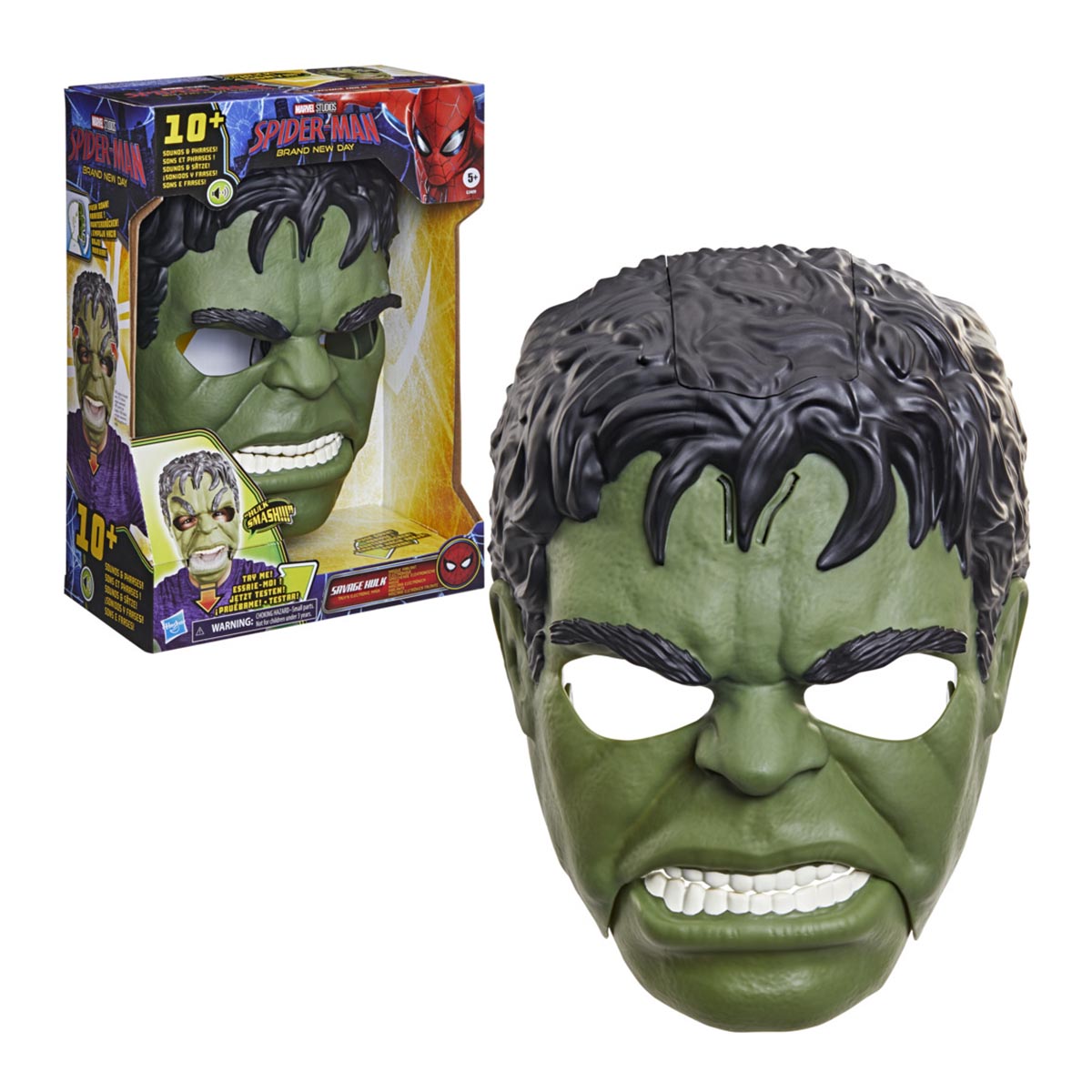 Imagen 0 de Figuras de acción y accesorios Savage Hulk Máscara parlante Spider-Man Hasbro