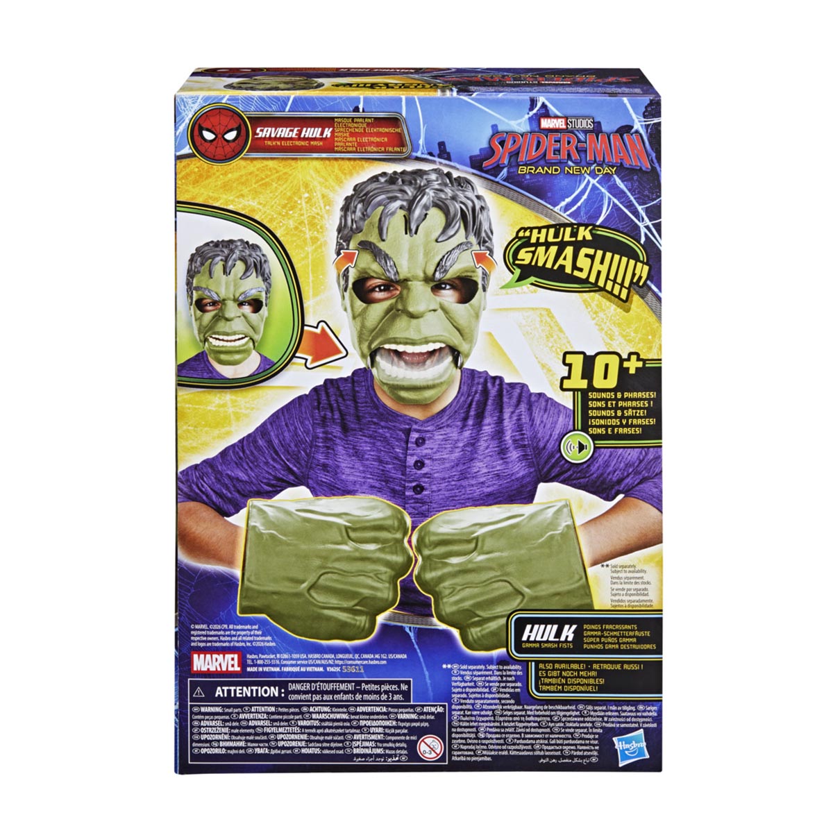Figuras de acción y accesorios Savage Hulk Máscara parlante Spider-Man Hasbro 3