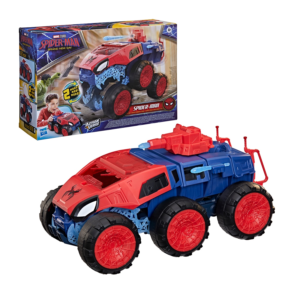 Imagen 0 de Figuras de acción y accesorios Supertanque mordedor 2 en 1 Spider-Man Hasbro