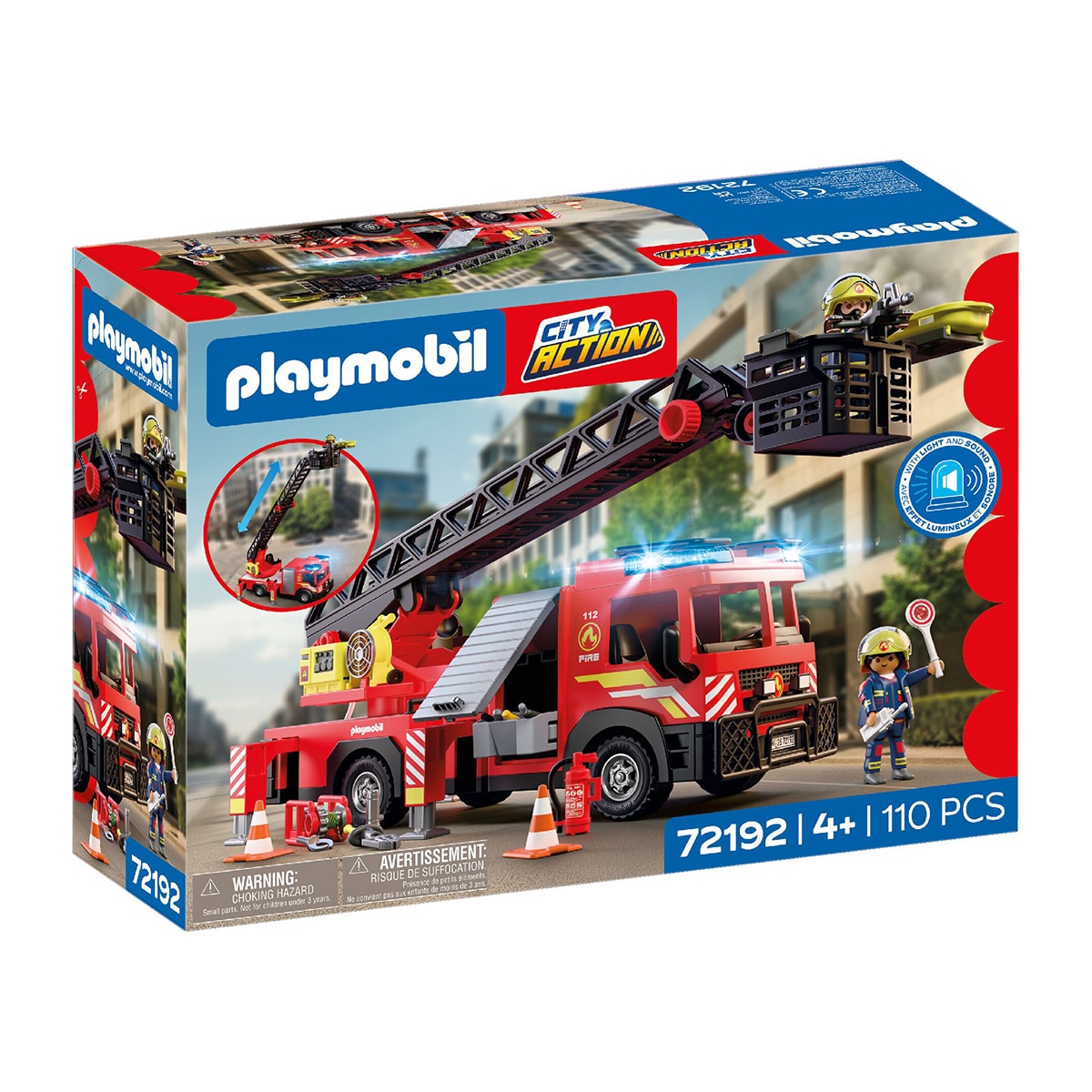 Camión de bomberos con escalera Playmobil City Action 1