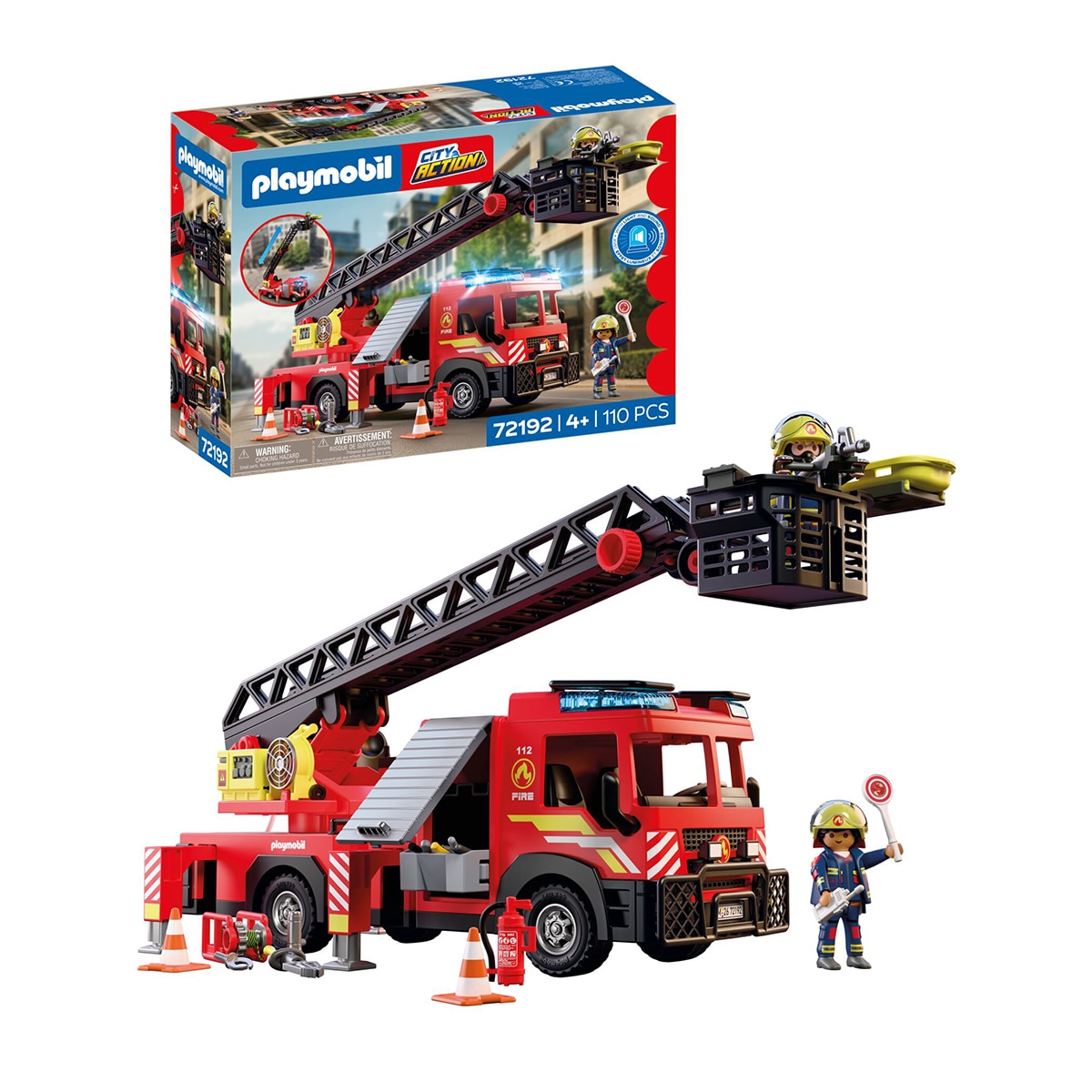 Camión de bomberos con escalera Playmobil City Action 3