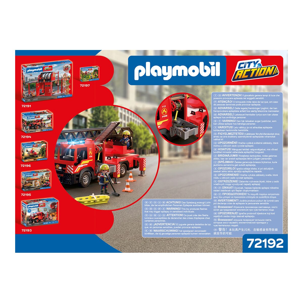 Camión de bomberos con escalera Playmobil City Action 4