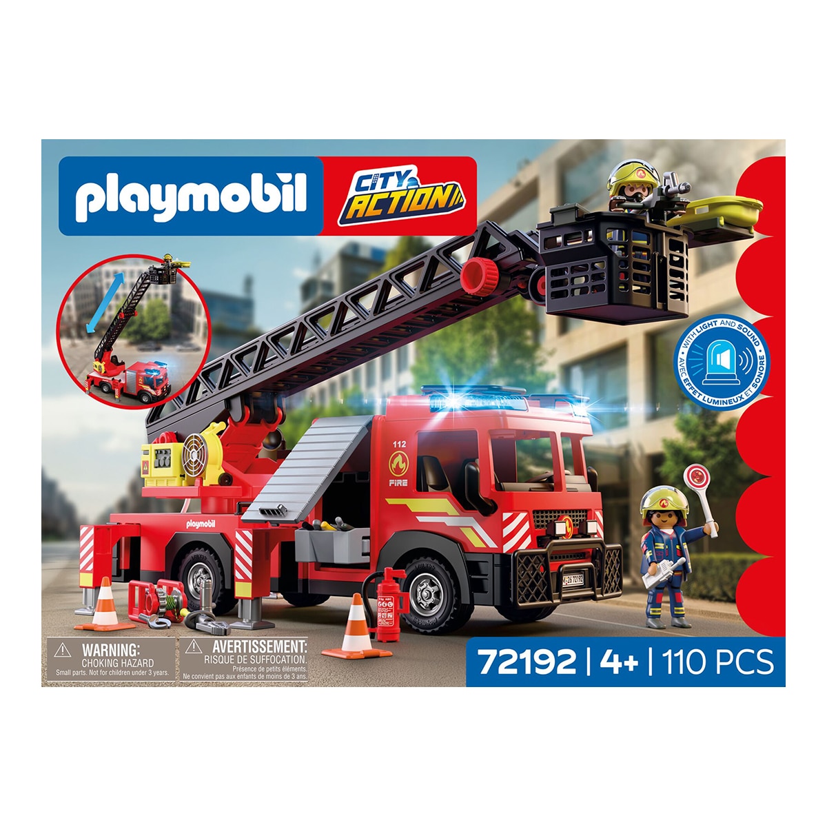 Camión de bomberos con escalera Playmobil City Action 5