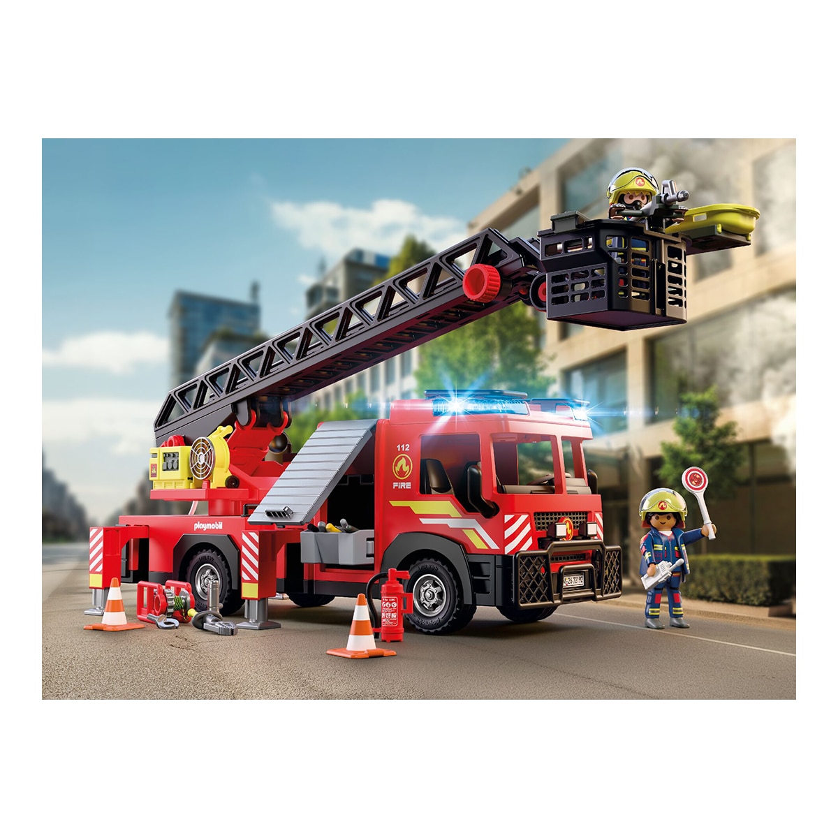 Camión de bomberos con escalera Playmobil City Action 6