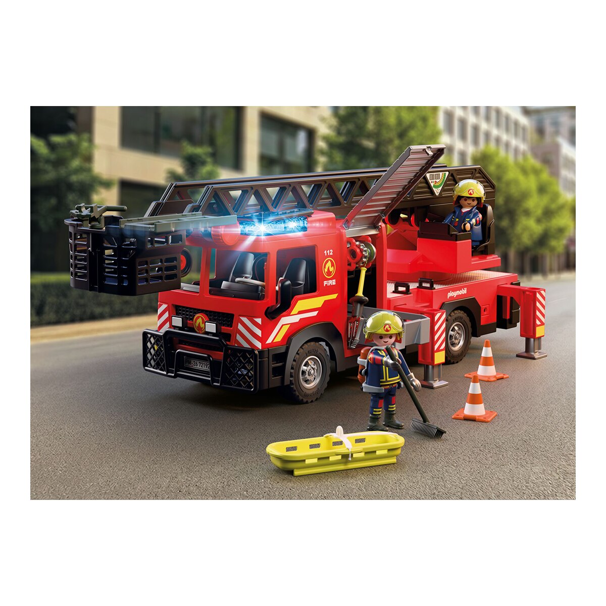 Camión de bomberos con escalera Playmobil City Action 8