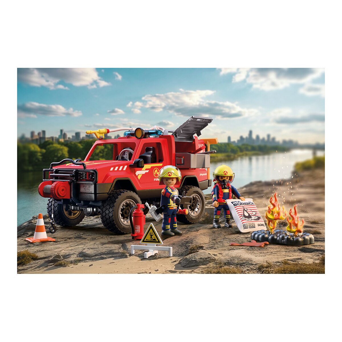 Todoterreno contra incendios Playmobil City Action 3