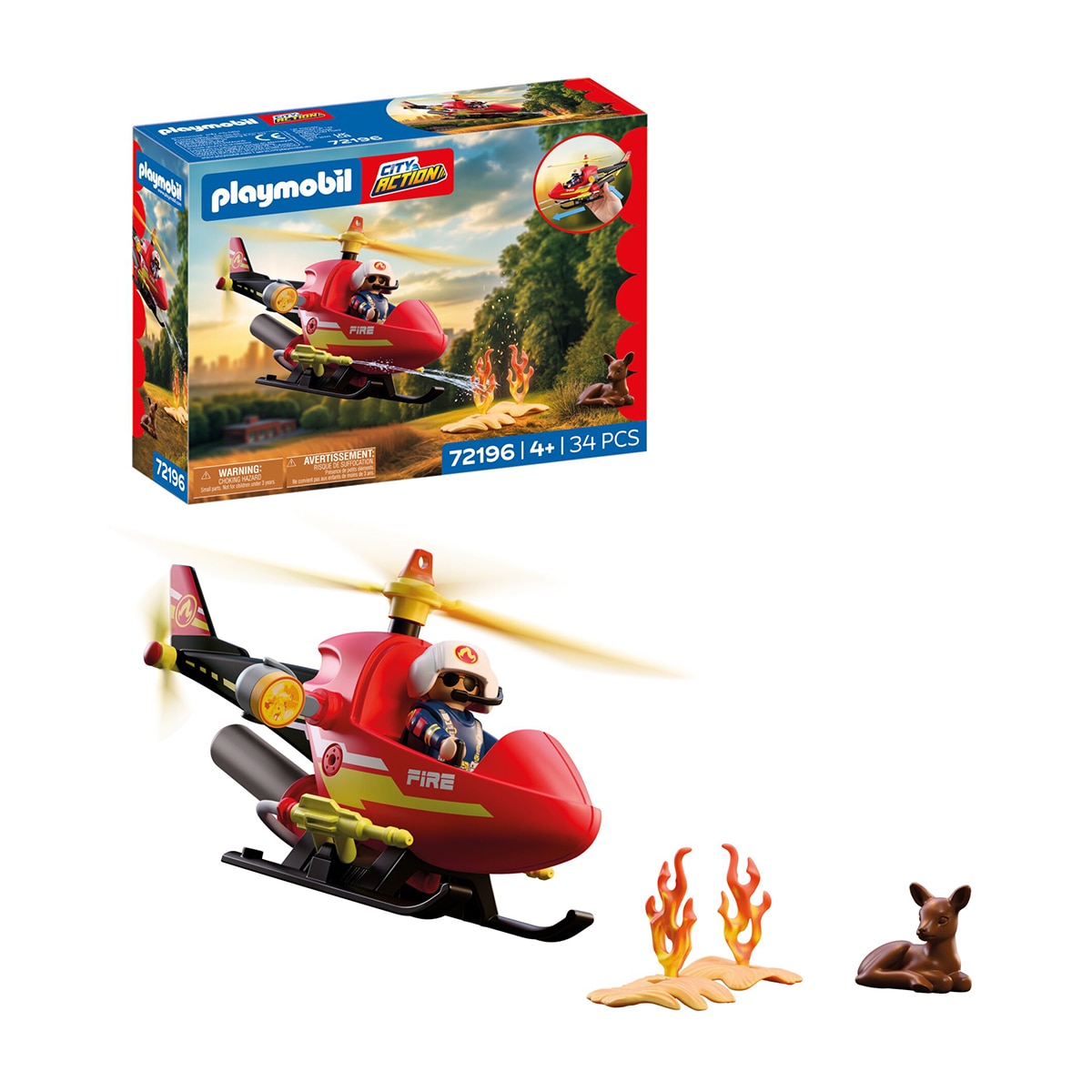 Helicóptero de bomberos Playmobil City Action 6