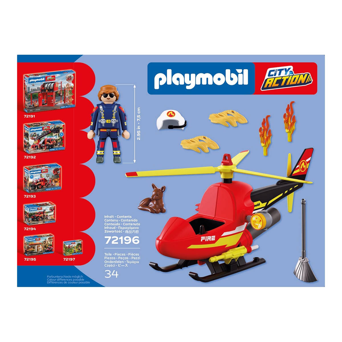 Helicóptero de bomberos Playmobil City Action 7